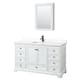Option White / White Quartz Top / Matte Black Hardware