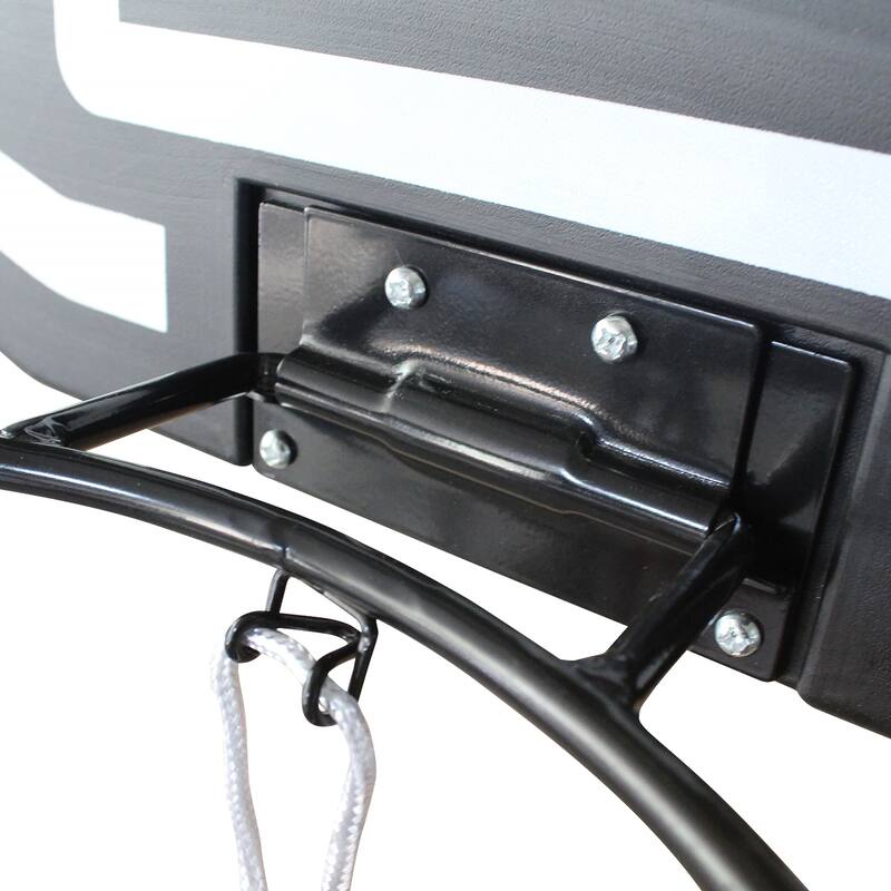 Anmytek Wall Mounted Basketball Hoop with Shatterproof Backboard and Folding Rim for Indoor Outdoor Use All Weather Net Included