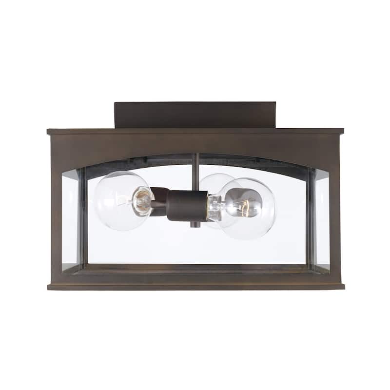 Burton 3-light Outdoor Flush Mount