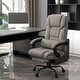 preview thumbnail 10 of 63, Vinsetto Office Desk Chair Recliner, Height Adjustable Movable Lumbar Support with 6-Point Vibrating Massage Grey