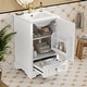 preview thumbnail 93 of 139, GDFStudio - Lisa 20" Freestanding Bathroom Vanity with Ceramic Sink, Soft-Close Door & Storage Rack