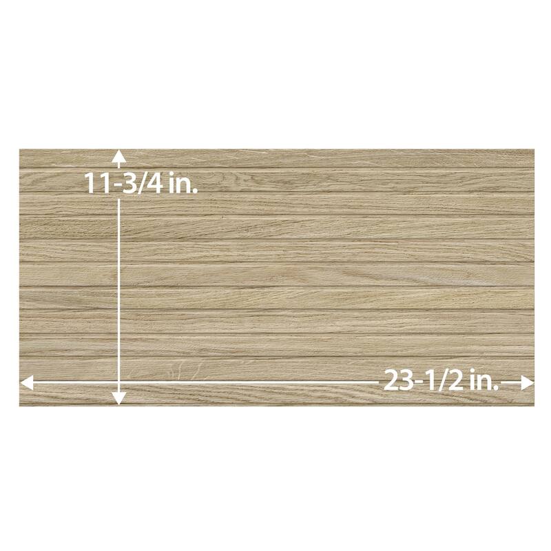 Merola Tile Woodstrip Roble 11-3/4" x 23-1/2" Ceramic Wall Tile