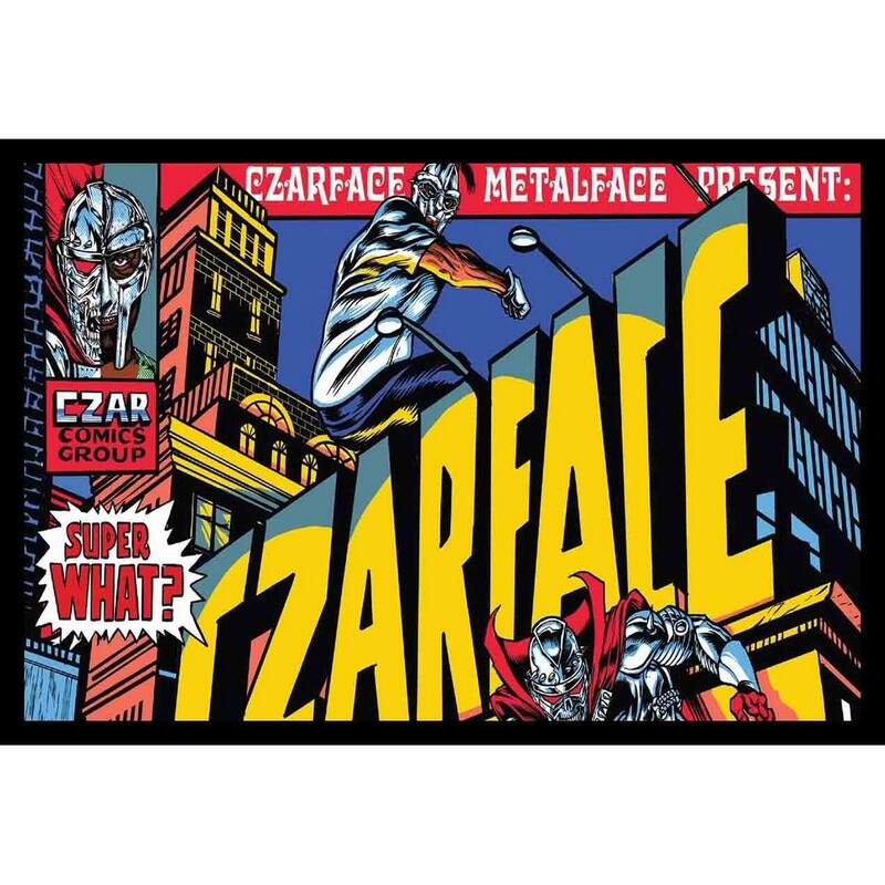 Czarface - Comic Mf Doom - Metalface Framed Poster - 24 x 36 Inch
