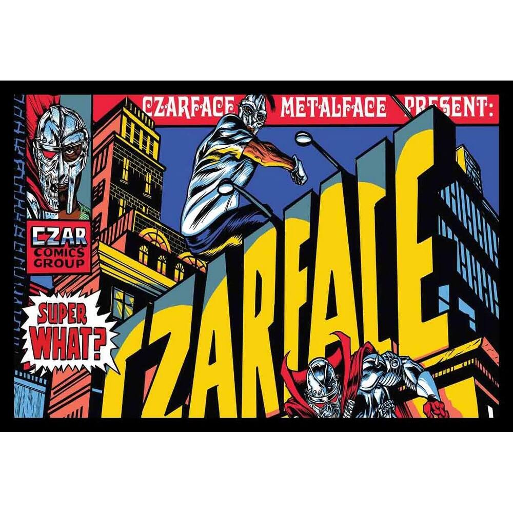 Czarface - Comic Mf Doom - Metalface Framed Poster - 24 x 36 Inch