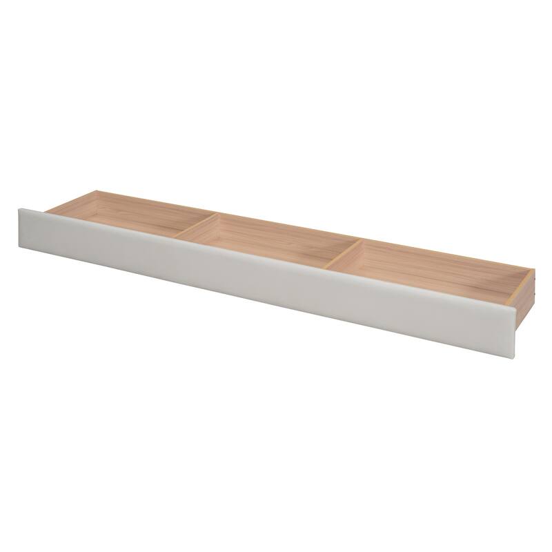 Twin XL Size Upholstered Platform Bed with Hydraulic Storage System