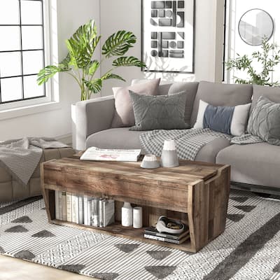 Rere Rustic 41-inch Wood Lift-top Coffee Table by Furniture of America