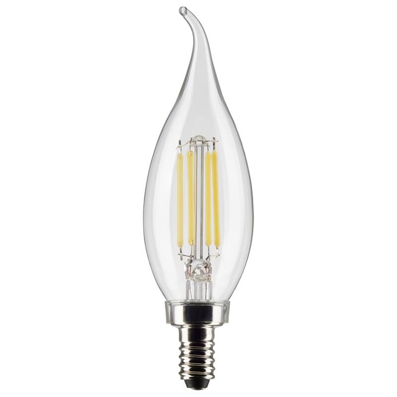 5.5 Watt CA10 LED - Clear - Candelabra base - 90 CRI - 3000K - 120 Volt