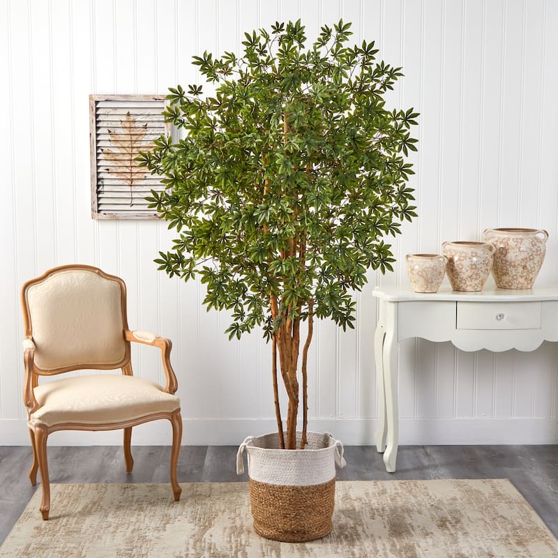 6ft Artificial Maple Tree with Planter - City Chic Home Decor, Faux Tree for Living Room, Bedroom, Office