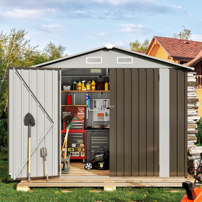 Metal Outdoor Storage Shed 8'x 6'
