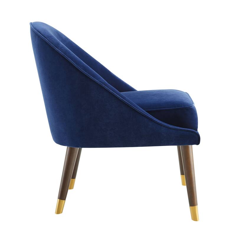 Steve Silver Almeria Velvet Mid-Century Accent Chair