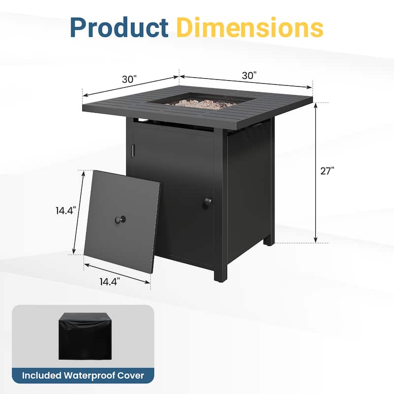 30'' Propane Fire Pit Table