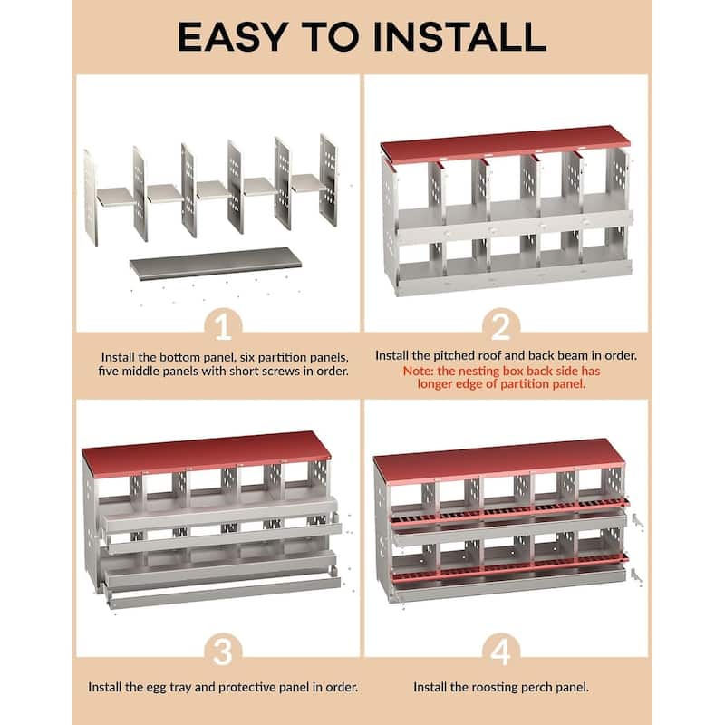 Chicken Nesting Boxes, with 10 Compartment