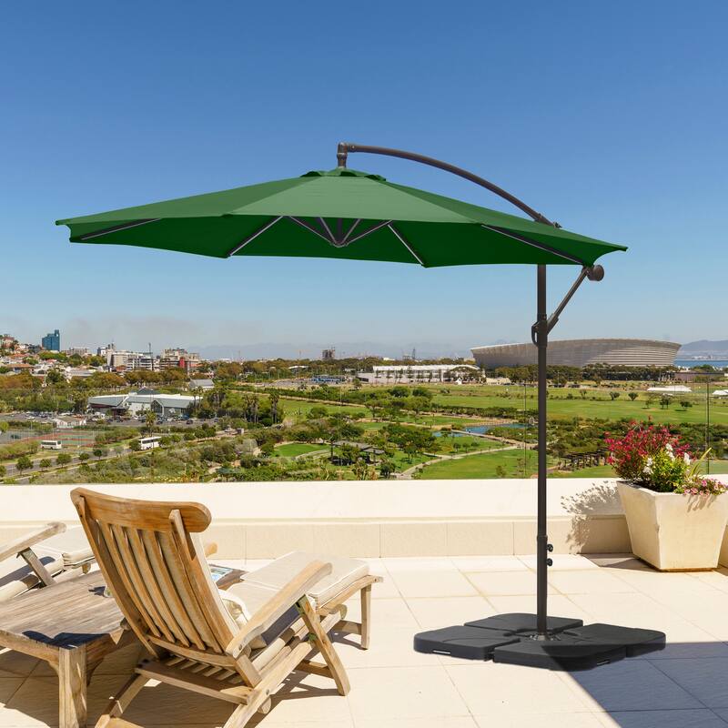 Weller 10-foot Offset Cantilever Hanging Patio Umbrella