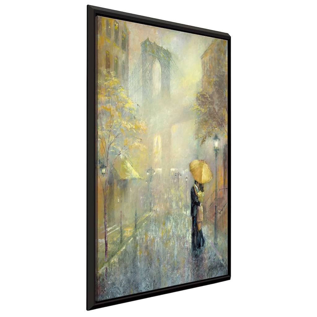 "City Romance II" by Ruane Manning Print on Floating Canvas