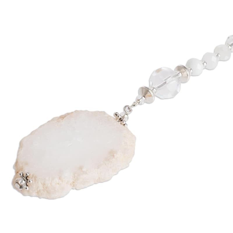 Novica Handmade Precious Whispers Quartz And Crystal Suncatcher