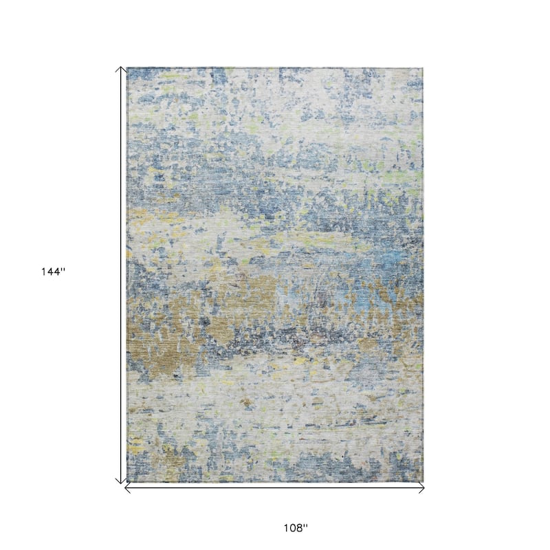 HomeRoots Abstract Transitional Rectangle Outdoor Rug