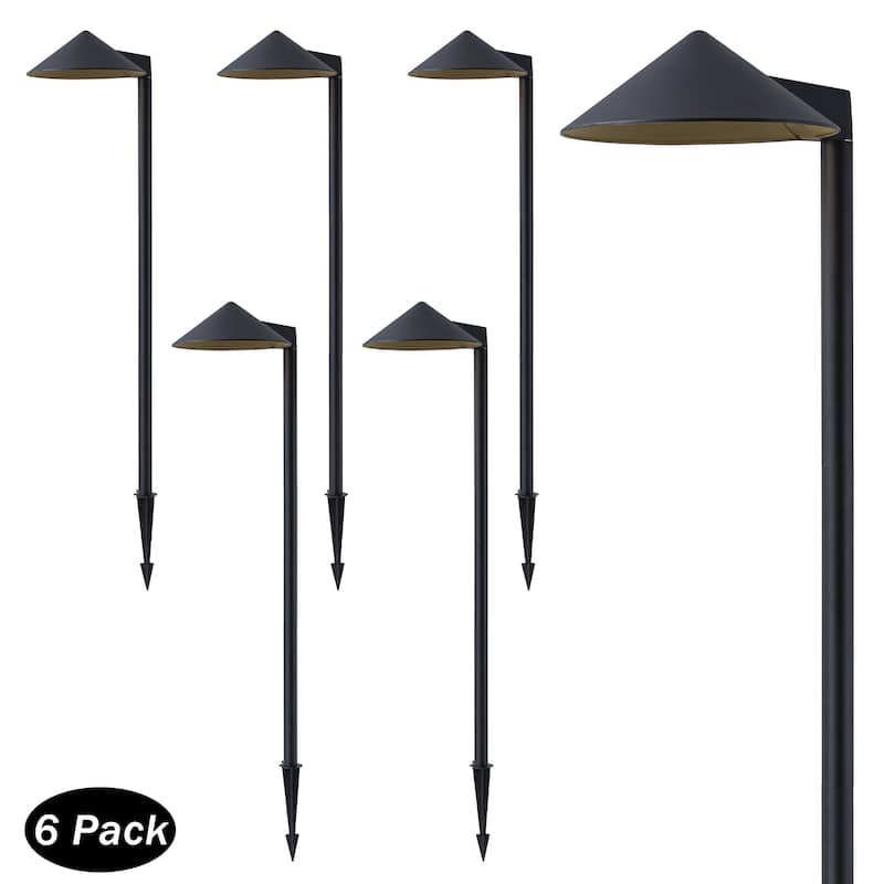 C Cattleya Low-Voltage Matte Black Aluminum 3000K LED Outdoor Path Light