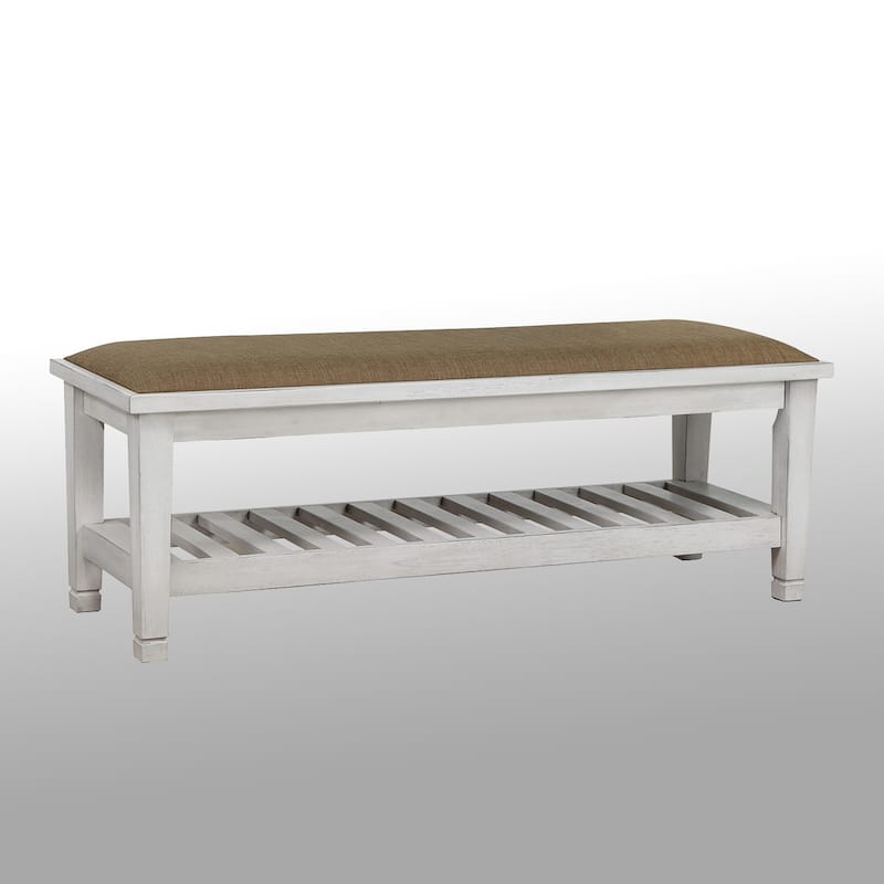 Fabric Vanity Stool with Arrow Bun Feet in Metallic Platinum