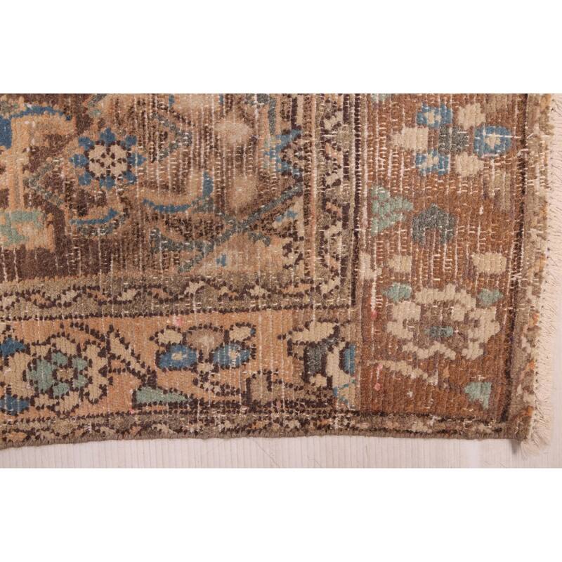 ECARPETGALLERY Hand-knotted Antalya Vintage Brown Wool Rug - 3'7 x 11'4