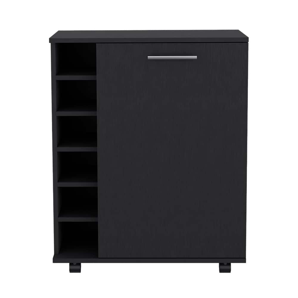 Bar Cart Cisco, Living Room, Black,High quality and durable