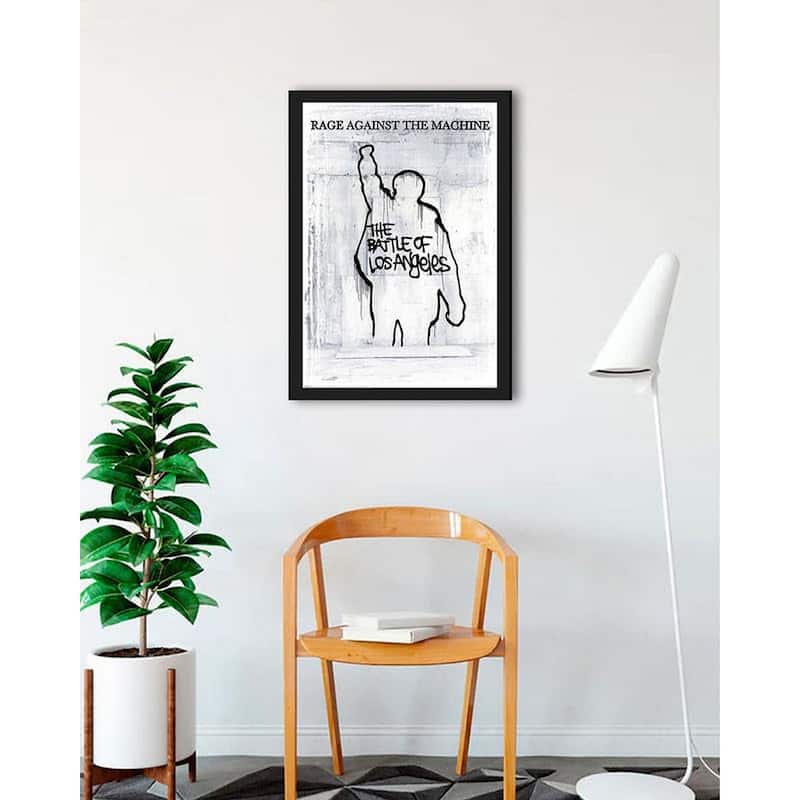 Rage Against the Machine Battle for Los Angelos Framed Poster - 24 x 36 Inch