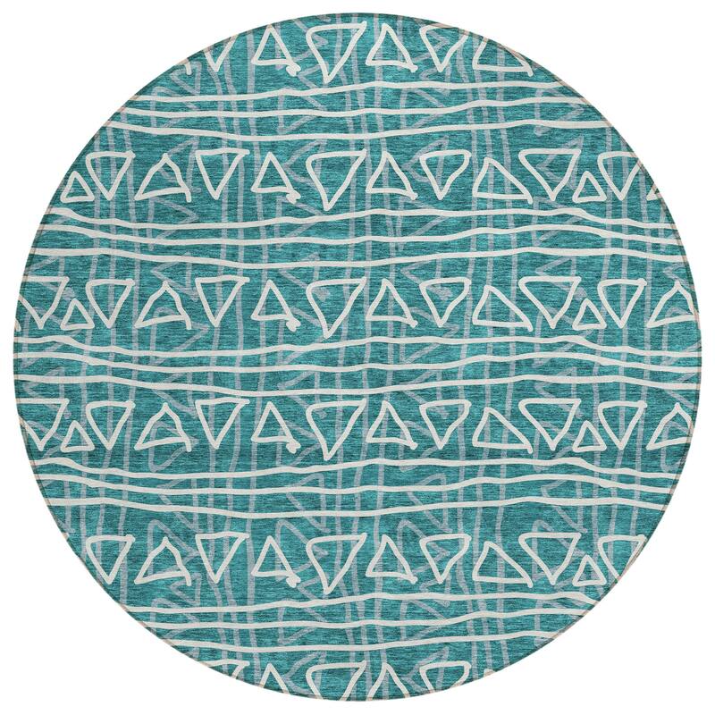 Machine Washable Indoor/ Outdoor Chantille Boho Morrocan Rug