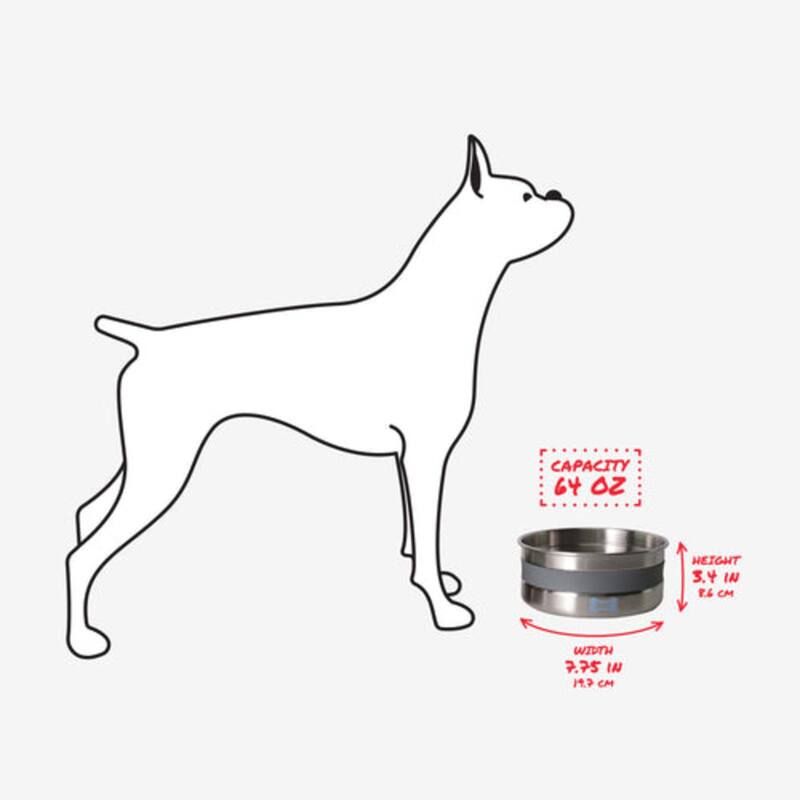 Built Stainless Steel Dog Bowl - 64 Oz