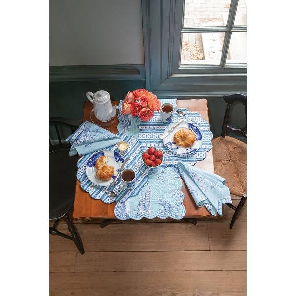 Colonial Williamsburg Hampstead Toile Quilted Single Placemat Bed