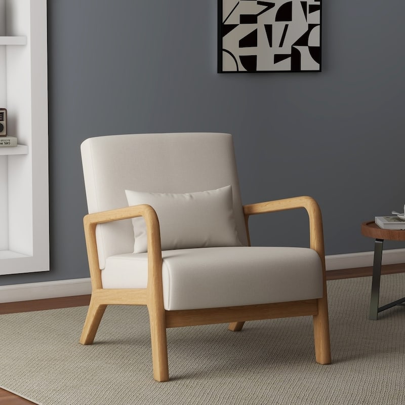 Upholstered Arm Chair with Cution Modern Side Accent Chairs - 25.8"W x 28.7"H x 32.3"D