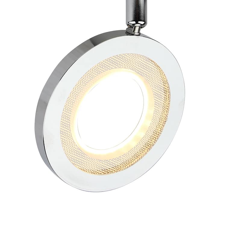 LED Flush Mount Ceiling light 5.5"D x 6.2"H - Chrome