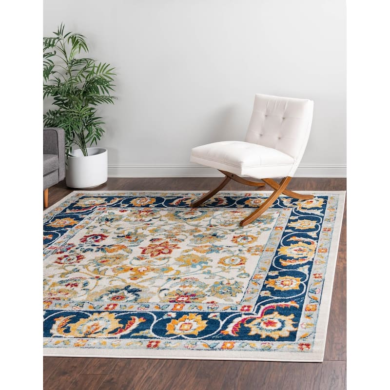 Traditional Taylor Collection Area Rug - Multi - 7'10" Square