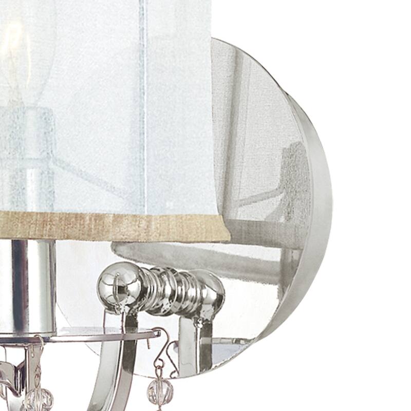 Hampton 1 Light Chrome Sconce - 5.5'' W x 13'' H x 7.5'' D
