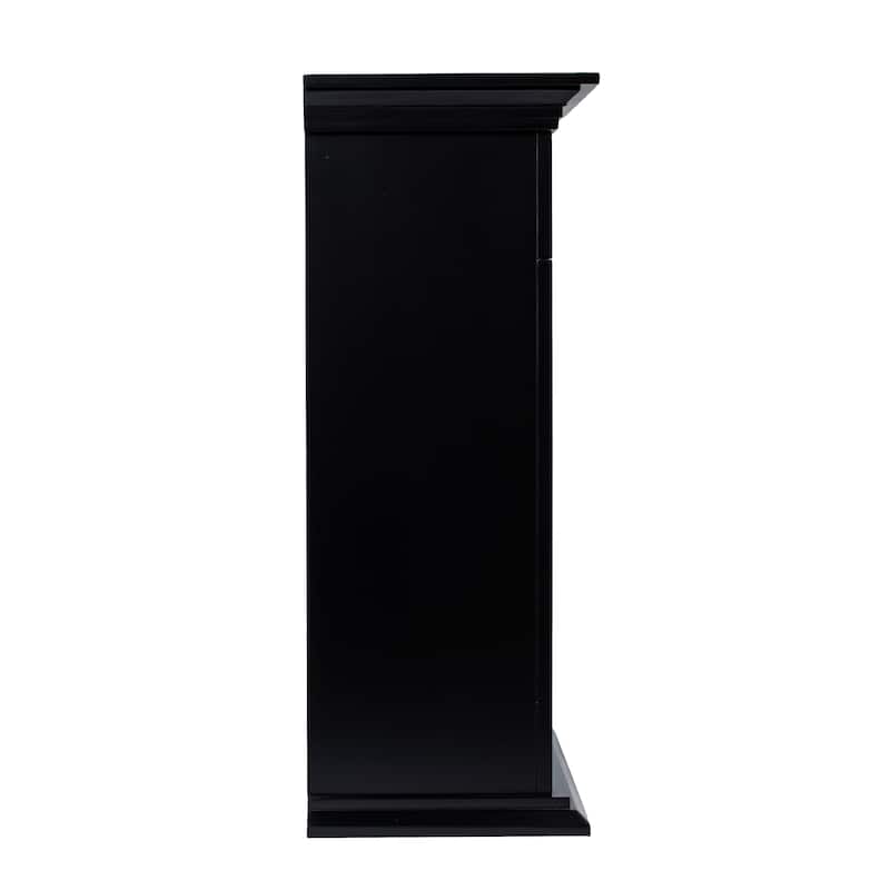 SEI Furniture Torton Contemporary Color Changing Electric Fireplace with Marble Tiled Mantel