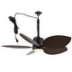 preview thumbnail 15 of 18, 42" Tropical Palm Leaf 5-Blade Outdoor Gazebo Portable Ceiling Fan with Remote and Light - 42" W x 13.7" H