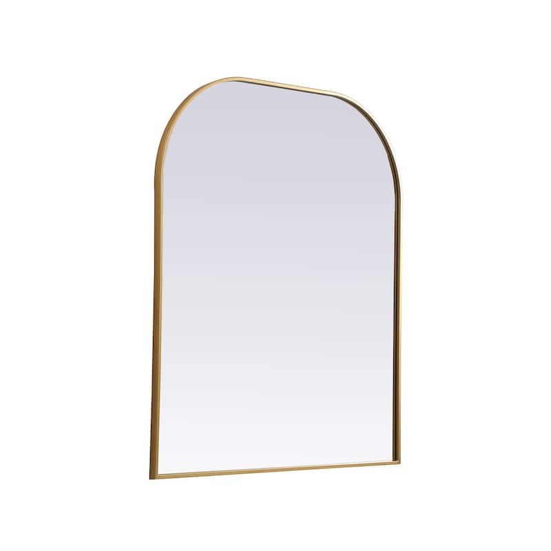 Indigo Home Metal Frame Arch Mirror 36x34 Inch