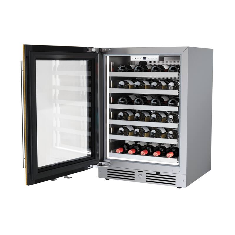 Landmark L3124UI1WGLH 24" Wide 45 Bottle Capacity Single Zone Wine