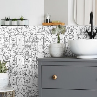 Merola Tile Oh My Dog 9-3/4