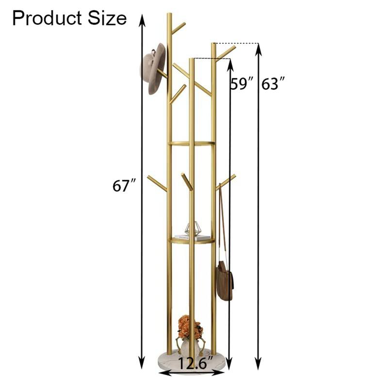 Marble Clothes Rack Mobile Clothes Storage Rack