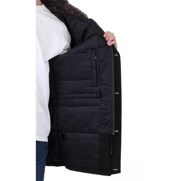Shop Weatherproof Men S Water Resistant Faux Fur Oxford Anorak