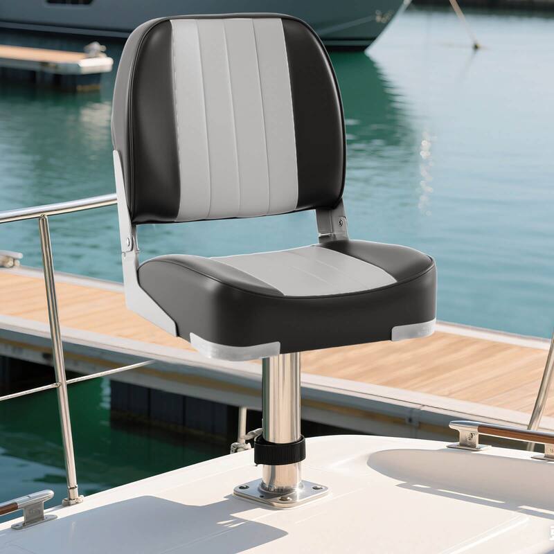 Costway 2-Pack Folding Boat Seats with Thick Sponge Padding Fixing - See Details
