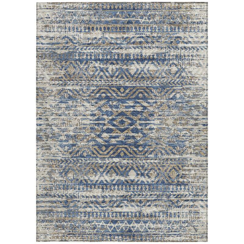 HomeRoots Moroccan Transitional Rectangle Outdoor Rug
