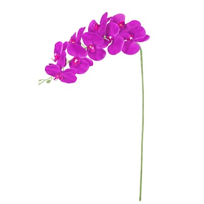 Set of 3 Natural Touch Purple Artificial Phalaenopsis Orchid Flower Stem Spray 40in - 40" L x 6" W x 4" DP