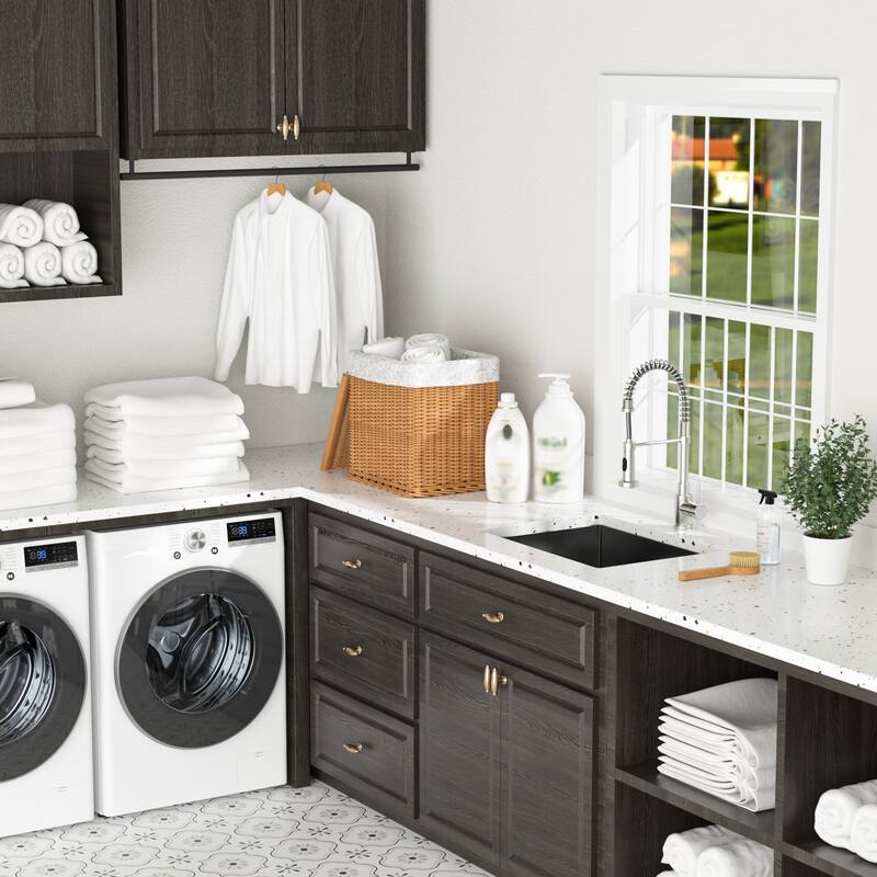 Laundry Sink 24 Inch 24x18x12 Inch Undermount Laundry Utility Sink Deep Single Bowl 16 Gauge Stainless Steel