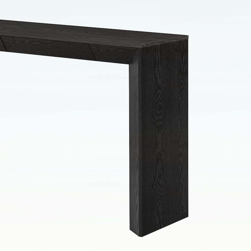 Console Table with Concealed Drawers,Waterfall Edge,and Thick Legs for Entryways and Hallways