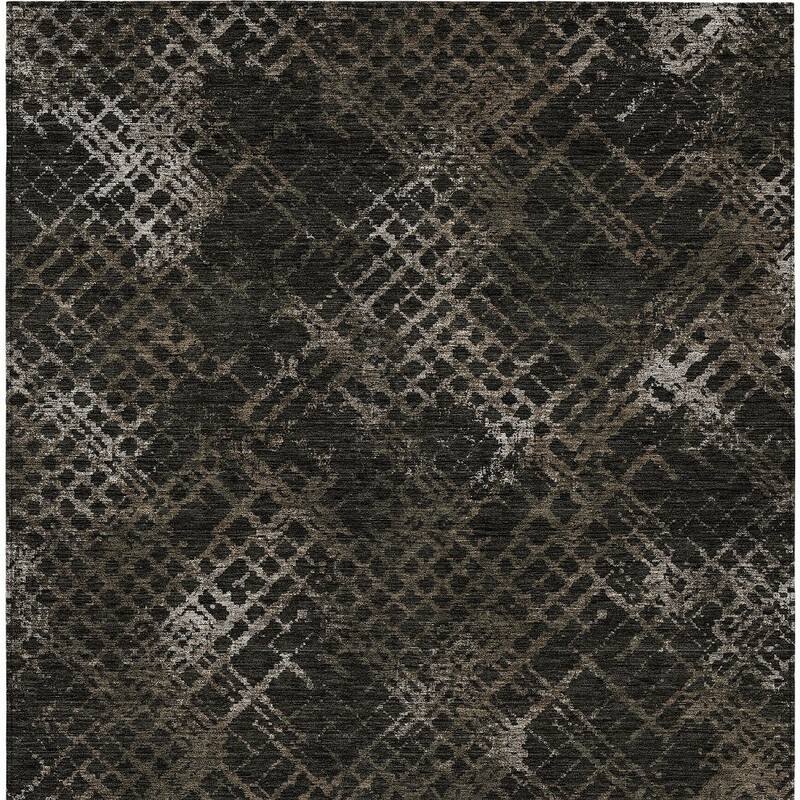 HomeRoots Geometric Transitional Rectangle Outdoor Rug