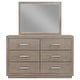 preview thumbnail 6 of 21, Kenora 6-drawer Dresser and Mirror Barley Brown
