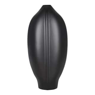 Modern Ceramic Decorative Vase with Sculpted Wavy Textured Design