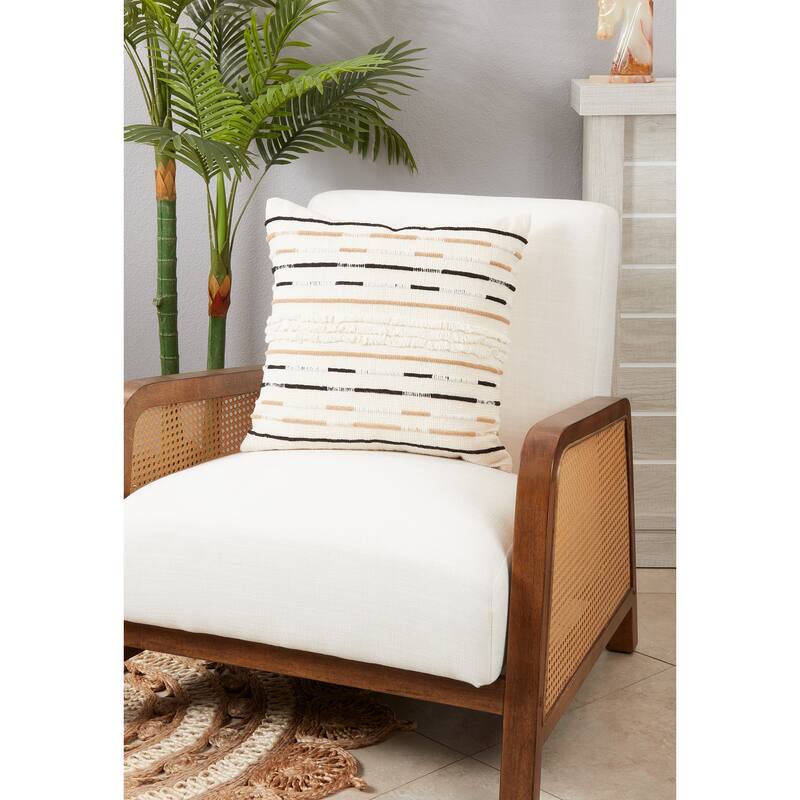 Structured Style Corded Throw Pillow