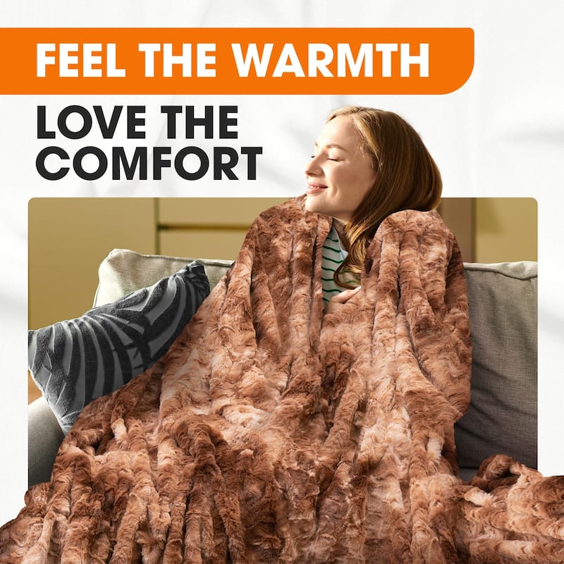 Cheer Collection Ultra Soft and Cozy Multi Colored Throw Blanket