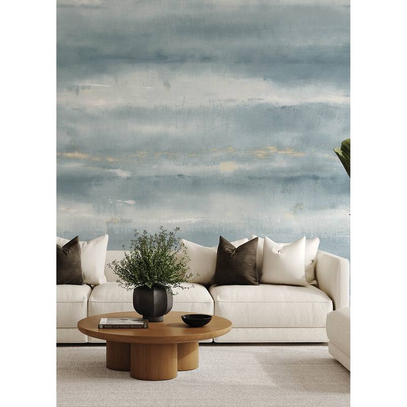 A-Street Prints Aveline Indigo Wall Mural